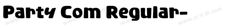 Party Com Regular字体转换